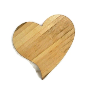Big Primitive Heart Shaped Cutting Board Handcrafted from Maple Hardwood