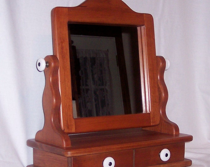 Dresser Top Vanity Solid Cherry With a 10 Inch Moveable Mirror Etsy