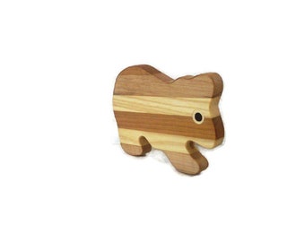 Bear Cub Cutting Board Handcrafted from Mixed Hardwoods