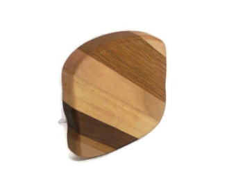 Small Bread  Cutting Board Handcrafted from Mixed Hardwoods