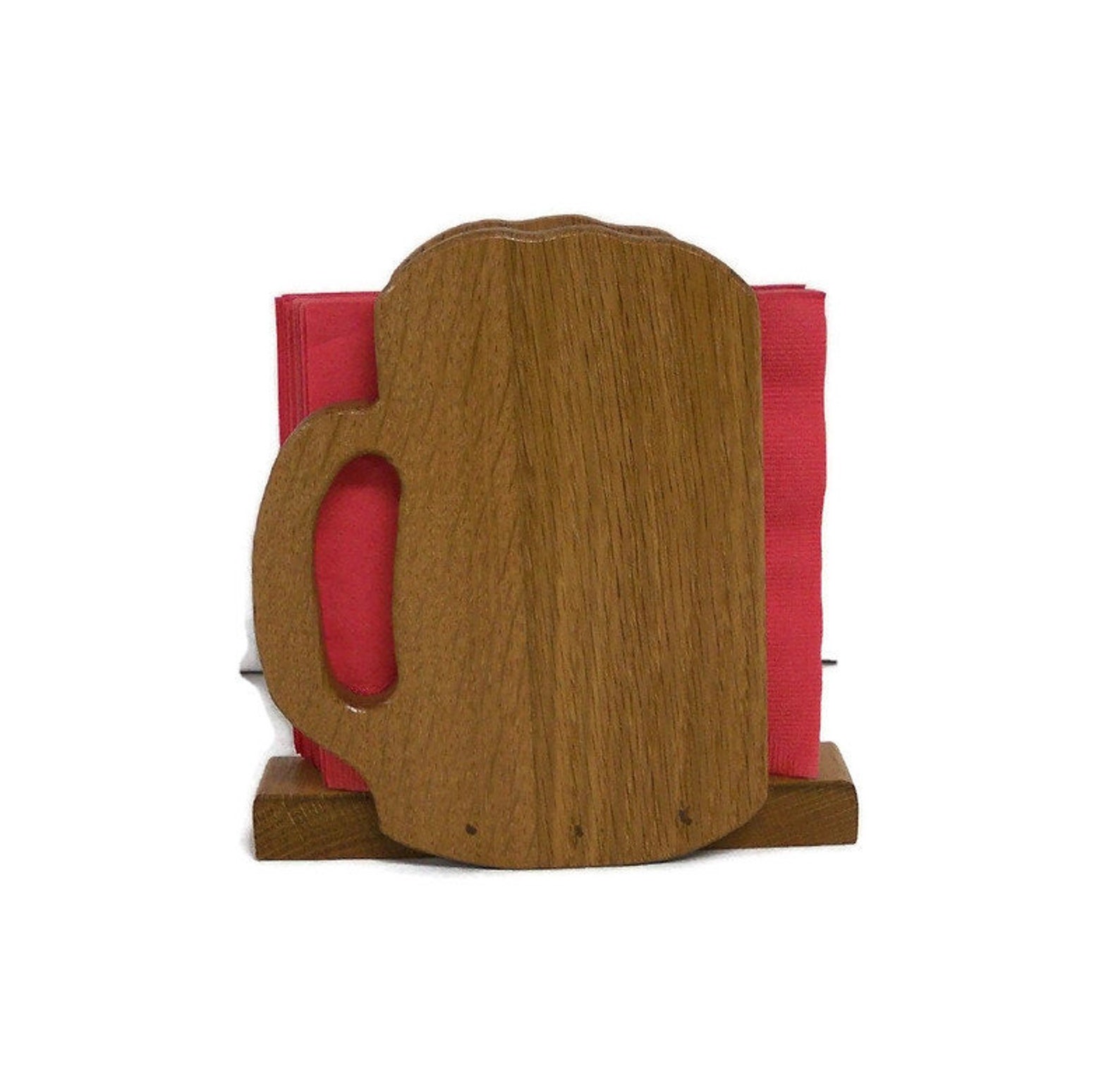 Beer Mug Napkin Holder Beer Lover Napkin Holder Handcrafted Etsy