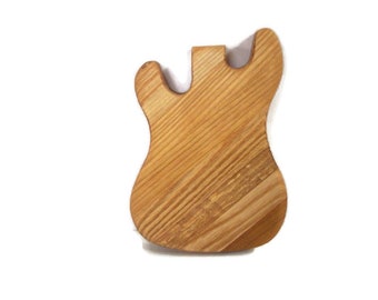 Small Guitar Cutting Board Handcrafted from Mixed Hardwoods