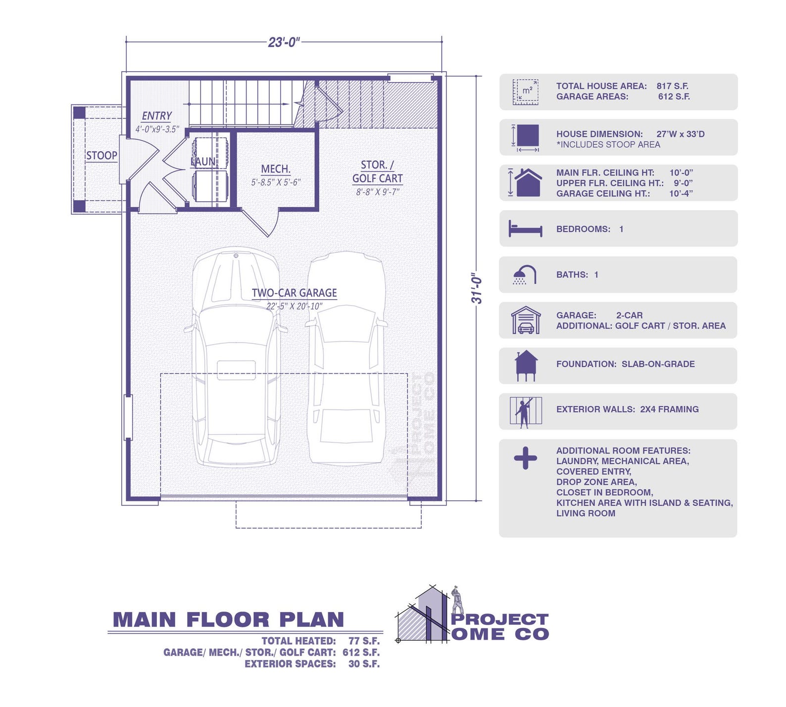 ADU Garage Apartment Plan: Modern Farmhouse Architecture (PDF Download ...