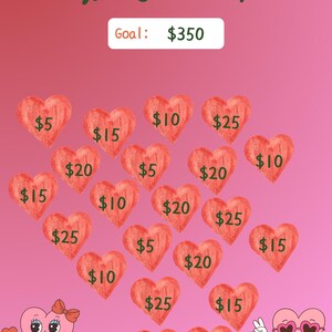 Cute Fun Valentines Savings Challenge