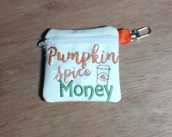 Pumpkin Spice  Zipper bag