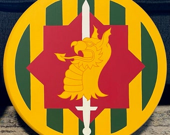 Custom Wooden Military Patch Wall Art