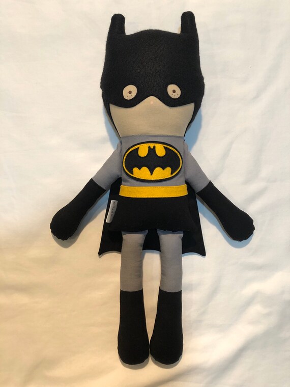 stuffed batman doll