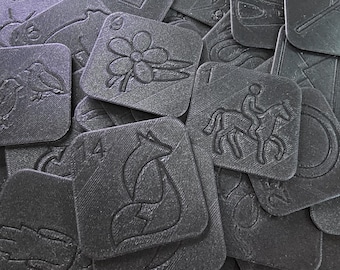 Baraja Shadow Lenormand: Cartas de oráculo impresas en 3D en formato mini de bolsillo