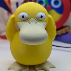 3D gedrucktes Psyduck - entzückendes Enten-Pokémon in leuchtenden Farben!
