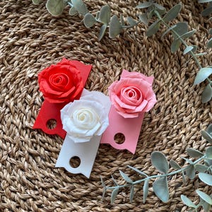 3D Printed Rose Stanley Tumbler Lid Topper - Add a Touch of Elegance!