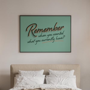 Green Thoughtful Quote Digital Wall Art, Inspirational Typography Poster, Instant Download, Minimalist Printable Home Decor
