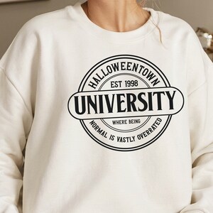 Halloweentown University Sweatshirt, Halloween Town Sweatshirt, Retro University Sweater, October Crew Neck, Vintage Halloween Crewneck