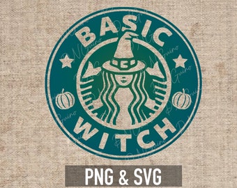 Basic Witch - PNG SVG -  Digital Download - Halloween Fall design - Autumn