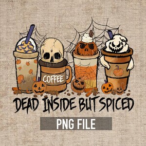 Pumpkin Spice PNG  - Halloween Fall Tshirt Design -  Digital Download
