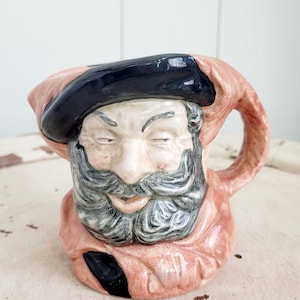 Royal Doulton England Falstaff D6385 Character Toby Mug Mini Vintage