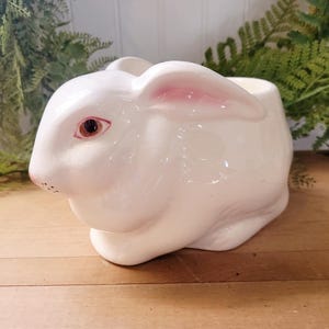 Vaso da fiori in ceramica a forma di coniglietto Avon degli anni '70