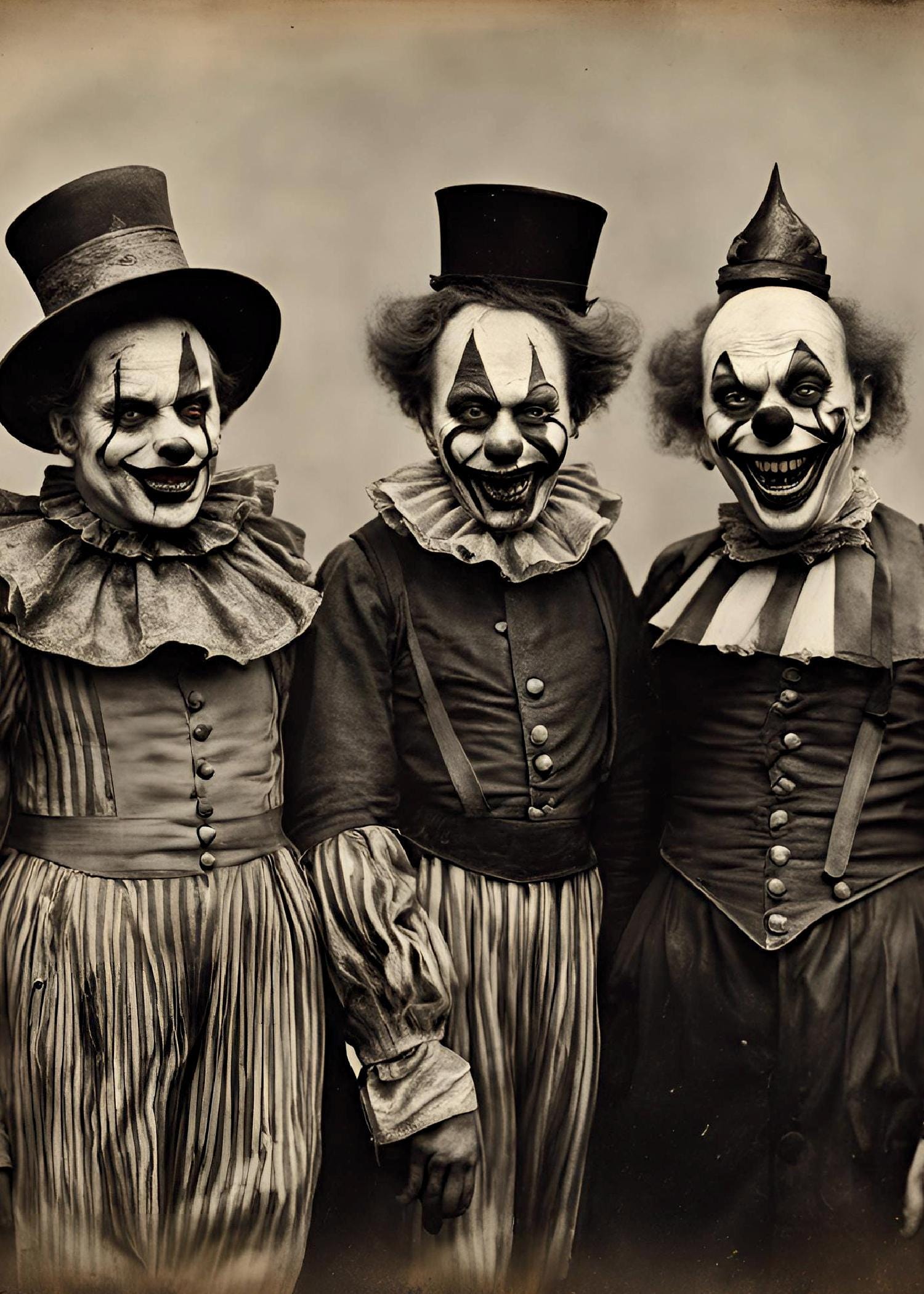 Vintage Horror themed Clown Digital Art Bundle Halloween Decor Spooky vintage-horror-themed-clown-digital-art-bundle-halloween-decor-spooky