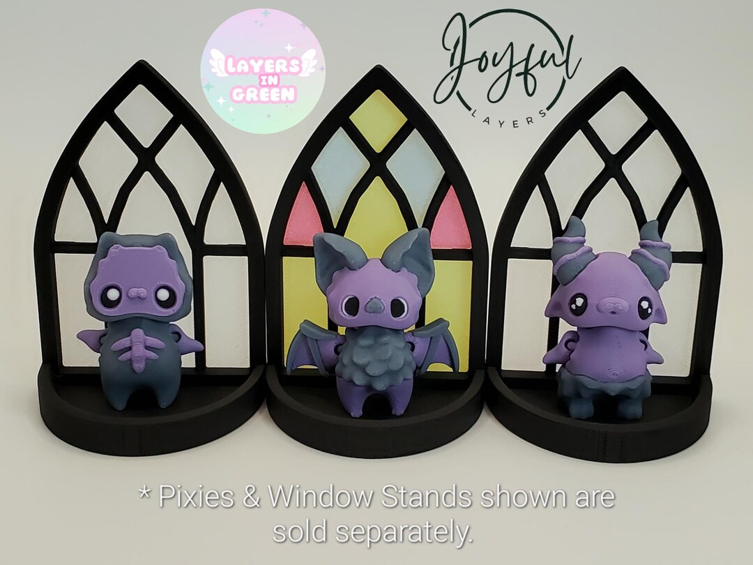 3D Printed Mini Gothic Cathedral Window Stands - for Pixies or Fidget ...