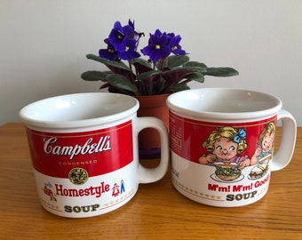 Campbells soup cup, mugs, bowls