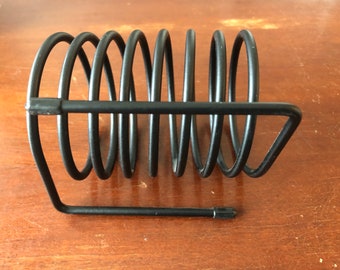 Spiral Black Metal Letter Bill, desk organizer