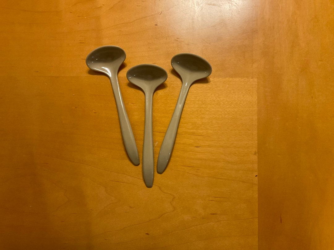 Vintage Tupperware Condiment Spoons, Tan Serving Spoons Etsy