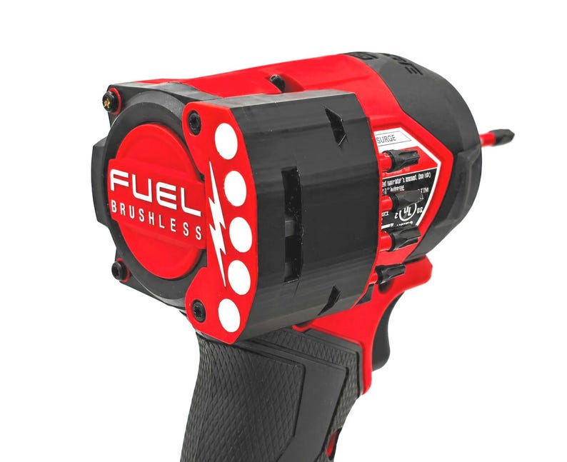 DrillPod™ Magnetic Bit Holder for Milwaukee 2761-20 M18 FUEL SURGE | 5 Bit Side Mount Organizer | Hydraulic Impact Driver Accessory image 1