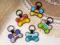 Cute Dog Tag Personalized for Dog,Custom Silicone Bone Dog ID Tag Engraved with Any Name,Silent Dog Cat Tag,Pet Lover Gifts,Dog Name Tags product logo