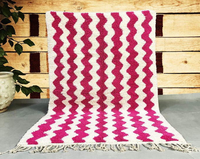 Moroccan Berber rug - Beni ourain rug - all wool berber rug - Custom area rug - handmade rug - Genuine lamb wool - Berber wool rug