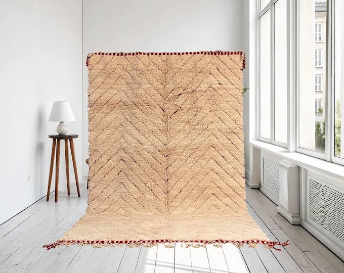 Beni ourain rug, Authentic Moroccan rug, Berber carpet, Genuine Wool rug, Handmade rug, Beni ourain style, Area rug, Tapis berbere, Teppich