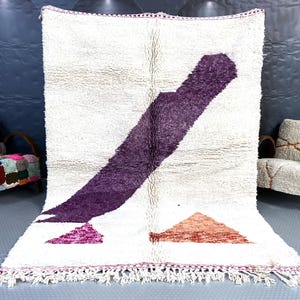 Beni ourain rug, Authentic Moroccan rug, Berber carpet, Genuine Wool rug, Handmade rug, Beni ourain style, Area rug, Tapis berbere, Teppich