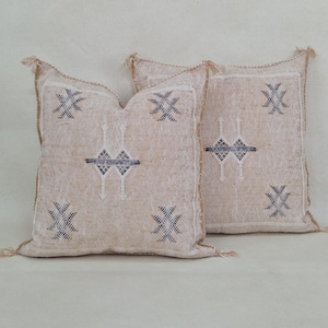 silk pillow, Moroccan Sabra cushion, Berber Sabra cushion,  handmade cactus silk pillow home decor, Pillow Throw, Moroccan Sabra cushion