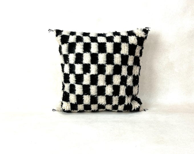 Moroccan Wool Pillow,Personlized Pillow, Pillow For Bedroom,Traditional Pillow,Handwoven Pillow, Washable Pillow