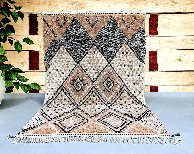 Moroccan rug - Custom Moroccan rug - Beni ourain rug - Handmade rug - Moroccan shag rug - Morocco rug - Moroccan Berber rug