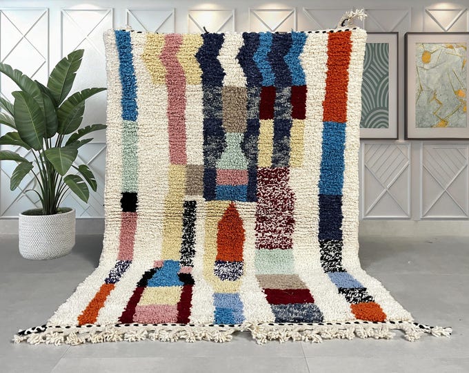 0% OFF Custom Beni ourain rug, Authentic custom Moroccan rug, Berber carpet, Genuine Wool rug, Handmade Beni ourain style, Area rug Teppich