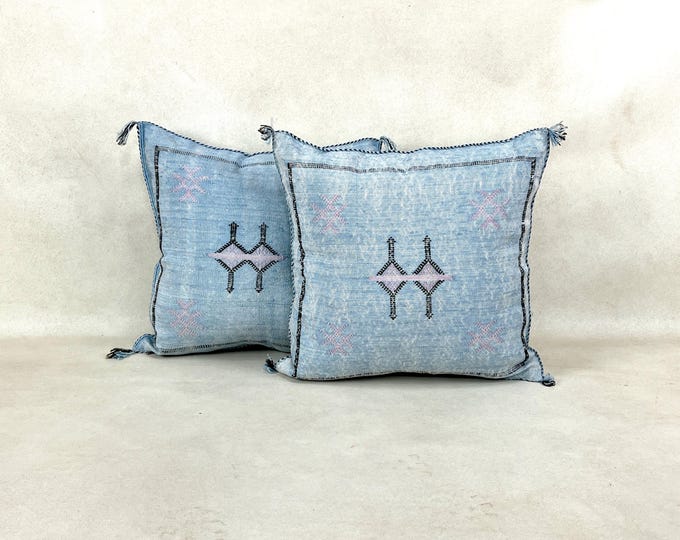 silk pillow, Moroccan Sabra cushion, Berber Sabra cushion,  handmade cactus silk pillow home decor, Pillow Throw, Moroccan Sabra cushion