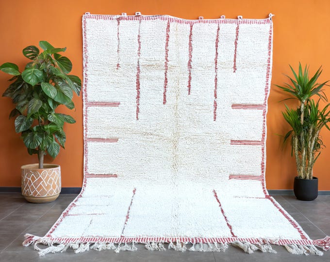 Moroccan Berber rug - Beni ourain rug - all wool berber rug - Custom area rug - handmade rug - Genuine lamb wool - Berber wool rug - area