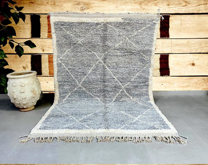Custom Beni Ourain Rug – Authentic Moroccan Wool Berber Rug, Handmade to Order, Soft & Luxurious Area Carpet
