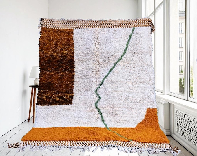 Custom Moroccan Rug, Handcrafted Moroccan Home Decor, Woolen Handwoven Rug, Traditional Floor Rug, Custom Artisanal Rug