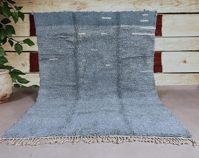 Large White and Grey Rug / Area Rugs / Minimalist Rug / Soft Rug / Living Room Rug / Hallway Rug / Bedroom Rug / Handwoven Rug / Boho Rug