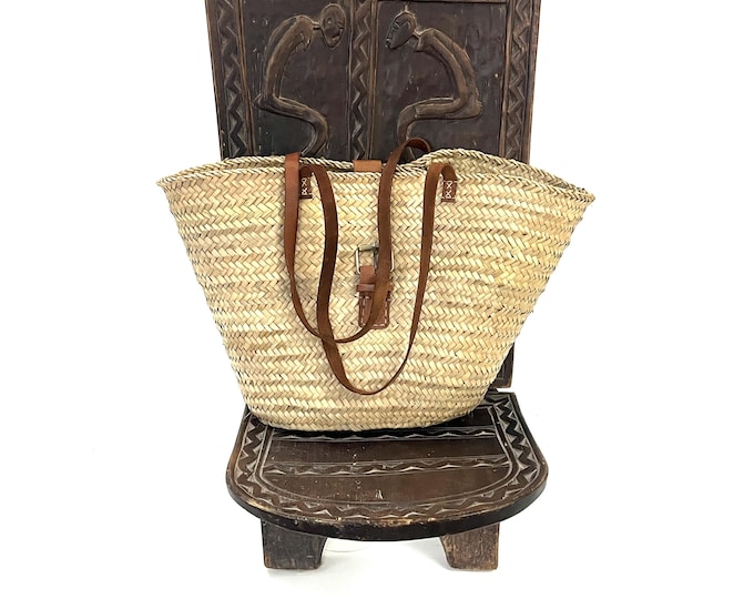 Woven Basket, Shopping Basket, French Baskets, Moroccan Basket, Straw Basket, Beach Bag
