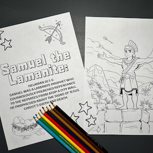 Book of Mormon Coloring Pages Set for Kids | 24 Prominent LDS Stories ...