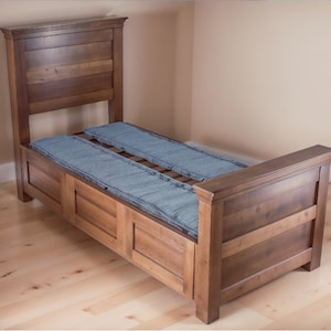 Twin Bed with Storage DIY Plans, 6-Drawer Bed Frame, Space-Saving Bedroom Furniture, Easy Woodworking Project, Custom Bed Design, PDF