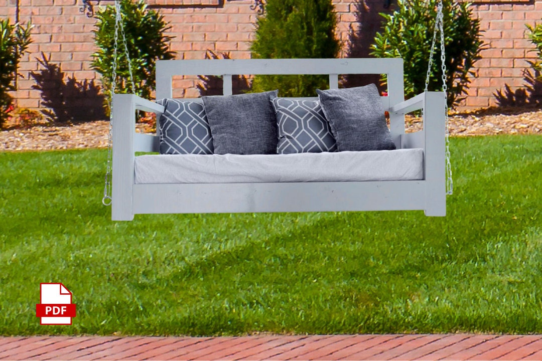 Crib Mattress Porch Swing That Turns Into A Bed DIY Outdoor Swing