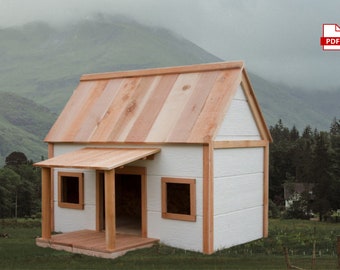 DIY Dog House Plan with Porch: Woodworking Project (PDF Plan)