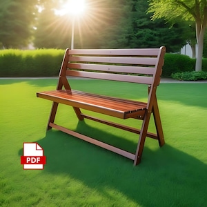 DIY-plan för hopfällbar bänk i trä: Platsbesparande design (PDF)