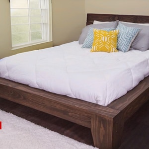 DIY Queen Platform Bed Plan: Elegant Woodworking Project (Digital Download)
