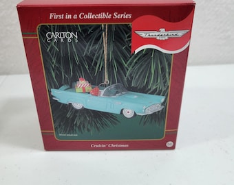 Heirloom Collection Carlton Cards Blue Convertible Ornament Cruisin&#39; Christmas