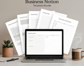 Business Notion Template Bundle: Entrepreneur System, Projektmanagement crm (Digitaler Download)