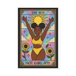 The Sun Hot Girl Joy Tarot Poker Cards | Divine Deck for Glam Girl Game Night, GirlsNight In & Slumber Party Vibes