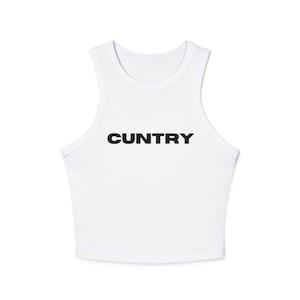 CUNTRY マイクロ リブ レーサー タンクトップ